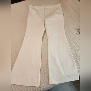 Derek Lam IO Crosby Cream Flare Pants $365 Old Money Quiet Luxury Sz 20 NWT